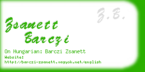 zsanett barczi business card